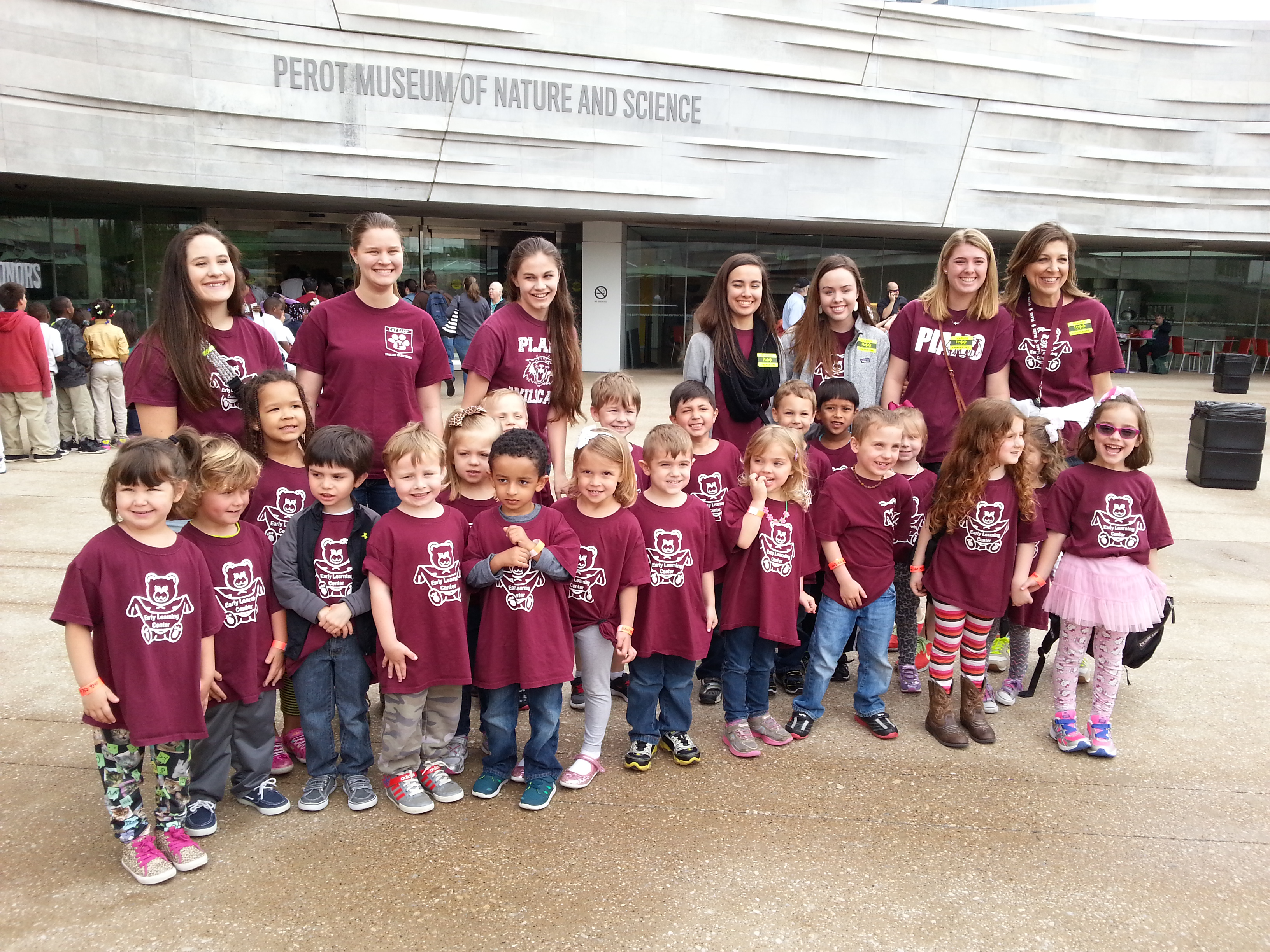 Preschool students at Perot Museum 
